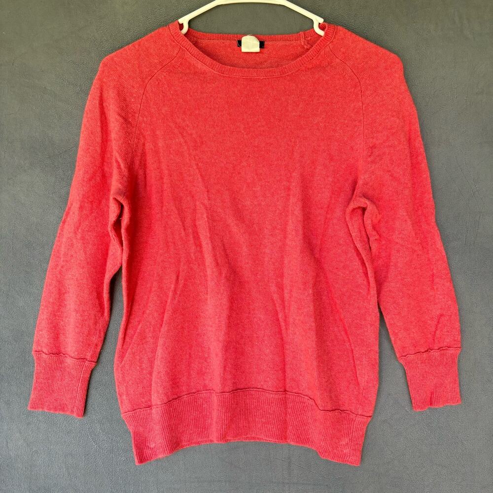 Vintage J. Crew Sweater Women's Medium Angora Blend Fitted Soft Girl Ethereal